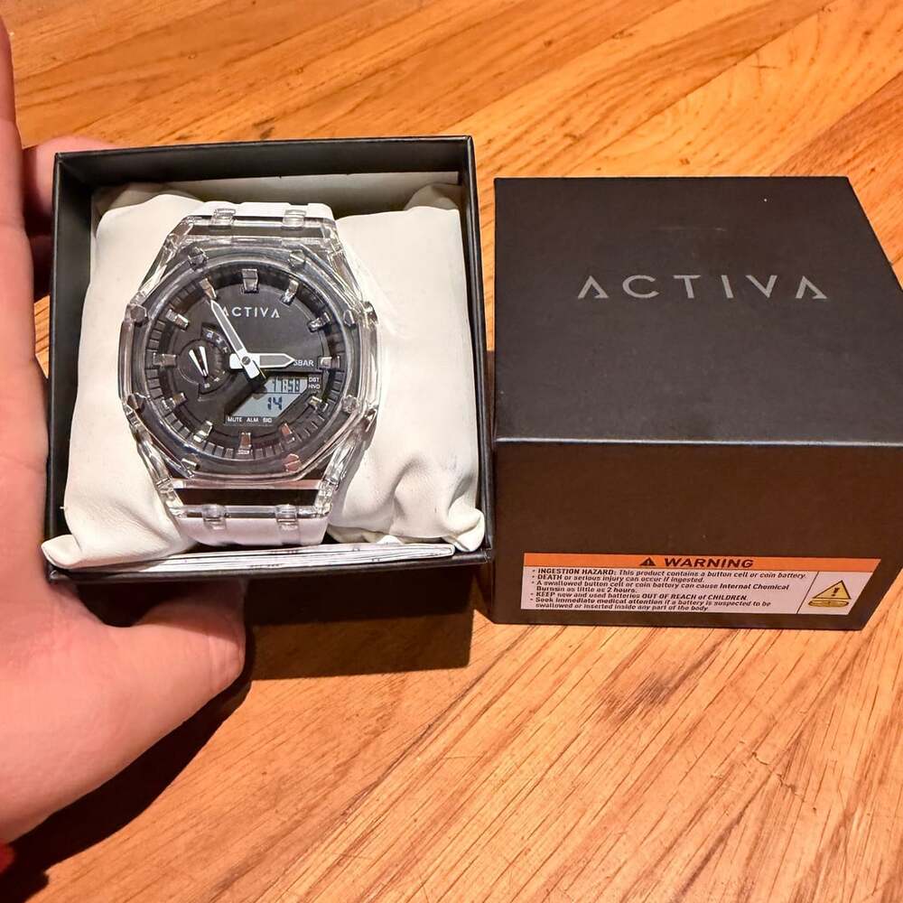 Activa X Invicta Men's Kaleido Digital Watch - White ACW2100-004